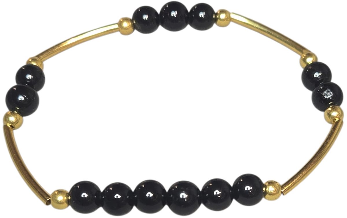 zwarte toermalijn armband