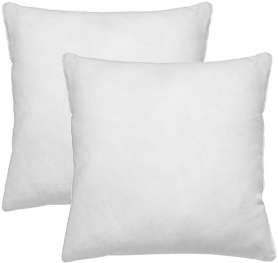 Set van 2 stuks - Binnenkussen 50x50 cm | Vulkussen - extra gevuld - 450 gram | Kussenvulling 100% polyester