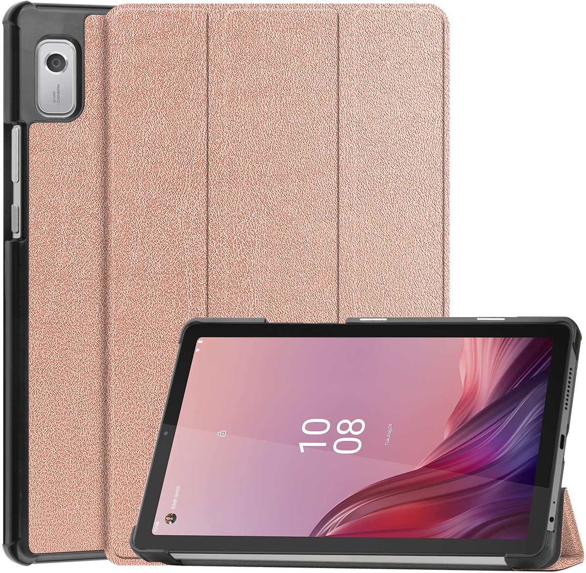 EtuiTab Lenovo Tab M9 - Tablethoes - Goud-Roze - Magnetische Sluiting - Schokbestendig