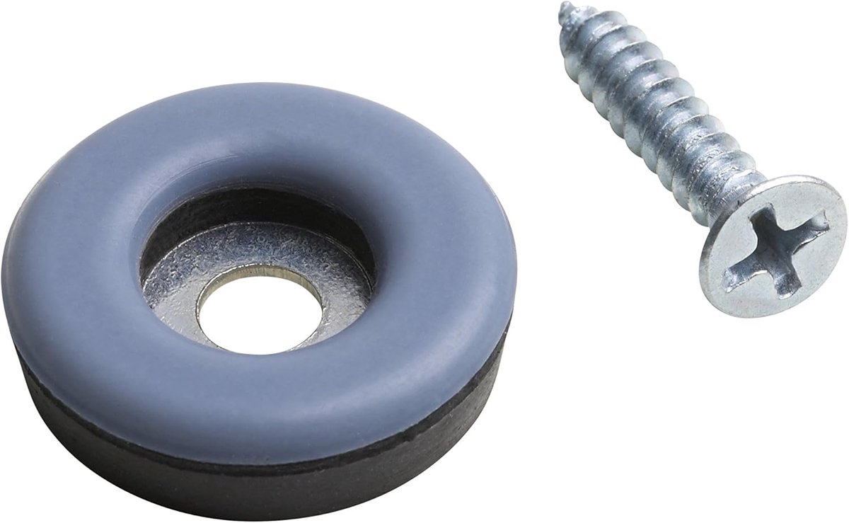 Meubelglijders - Vloerglijders - Zware meubels verplaatsen - PTFE glijvlak - Ø 22 mm - Grijs