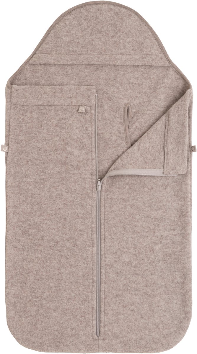 Baby’s Only Merino Brushed Meadow Voetenzak Autostoel 0+ - Gemaakt van 100% Merinowol - geschikt voor 3- en 5-puntsgordel - Te gebruiken tijdens 4 Seizoenen - Sand