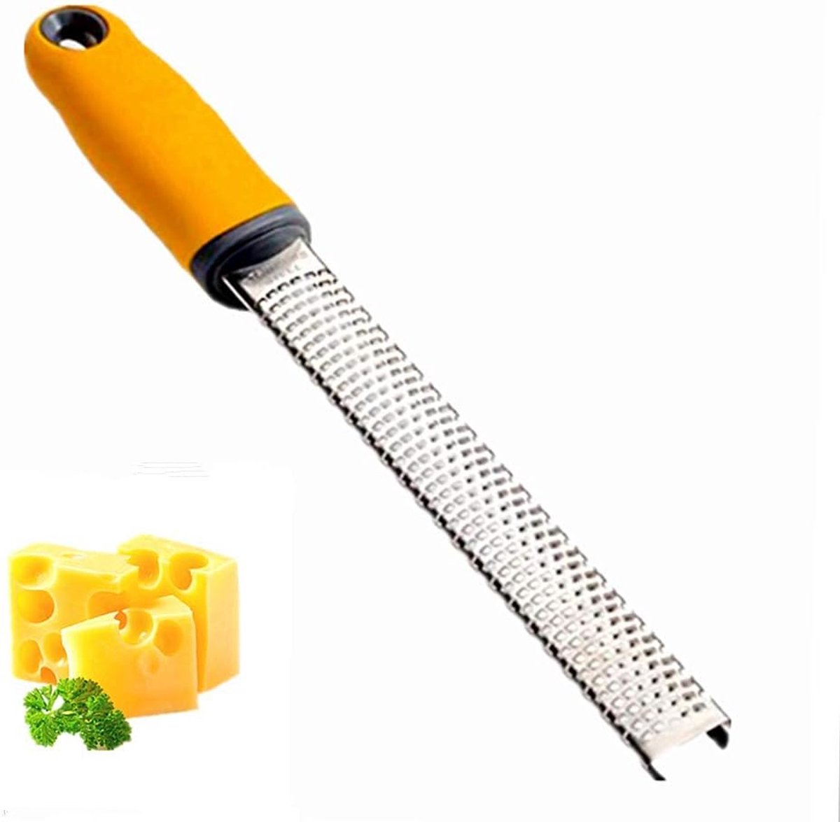 Kaassnijder Roestvrij Staal - Keuken Gadget - Snijden Ingrediënten - Vaatwasserbestendig - 33 cm Pakket - Geel