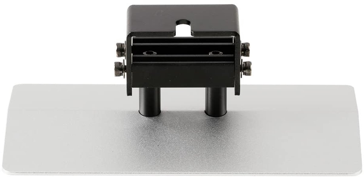 3D Printer Plaat - Bouwplatform Metalen Onderdelen - Resin Printen - Anti-slip Schroeven - 20.3 x 10.3 cm - Geborsteld Metaal