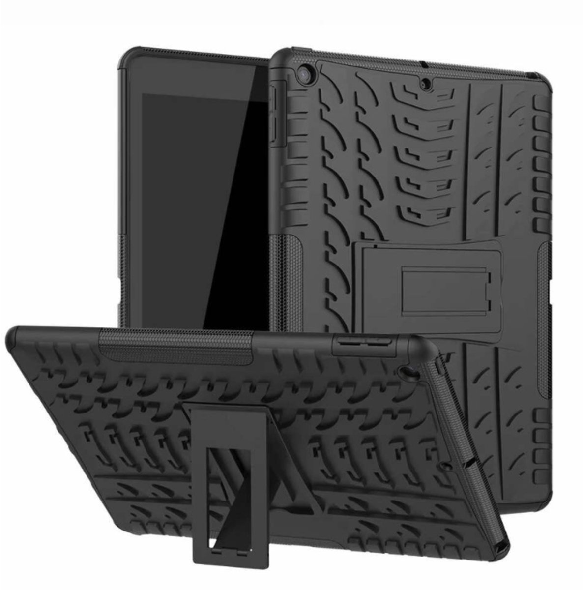 EtuiTab - Armor Hoes - Apple iPad 10.2 - Zwart - Siliconen/PU