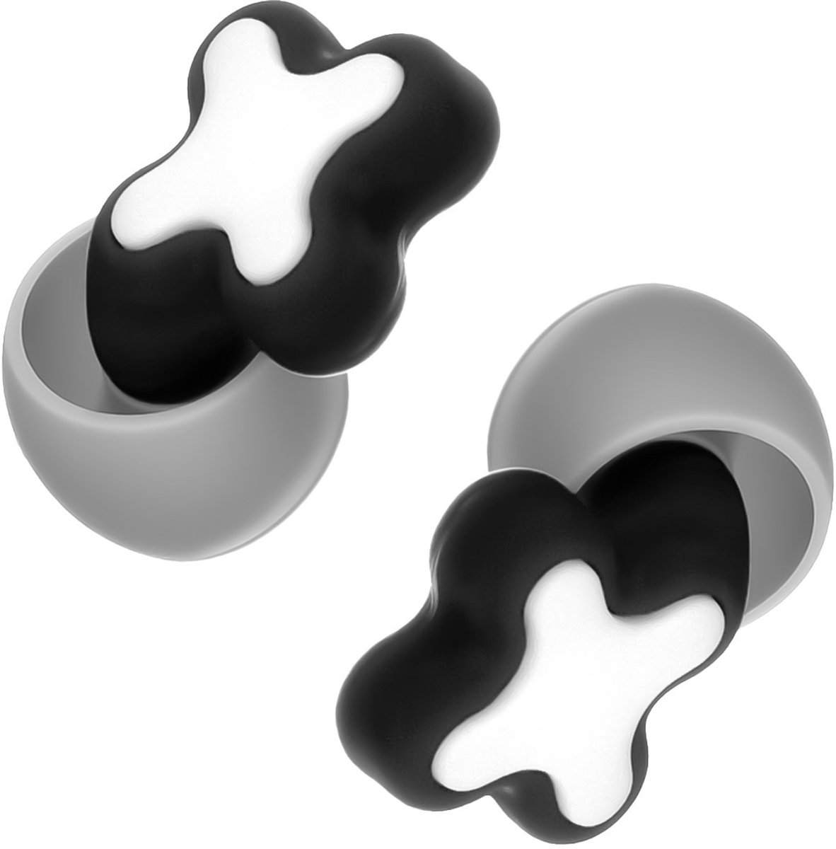 EarPlug Serie - Siliconen Oordopjes - 35dB Geluidsreductie - Zwart