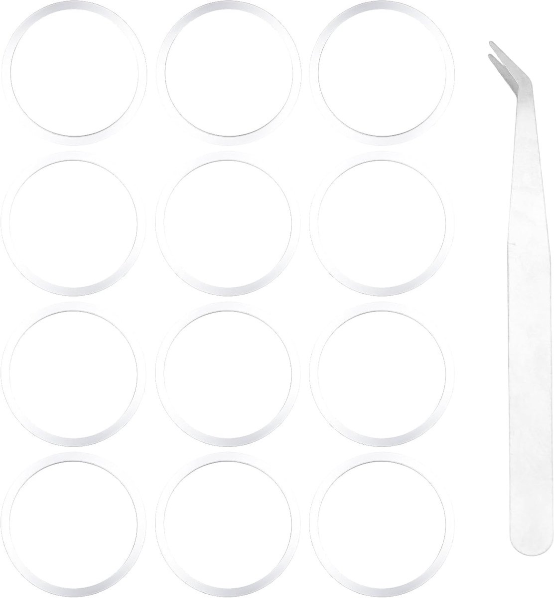 O-Ringen Set - Pakkingen Doppen - Waterfles Lekvrij - Inclusief Pincet - 5.7cm Buitendiameter - Transparant