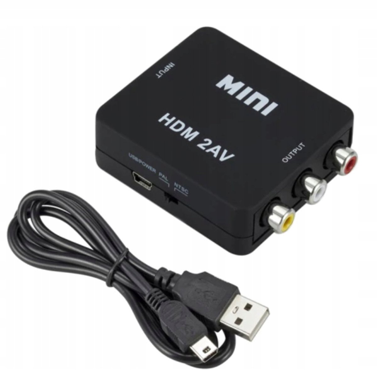 EtuiTab - Converter - HDMI naar AV RCA - 1080P - Zwart