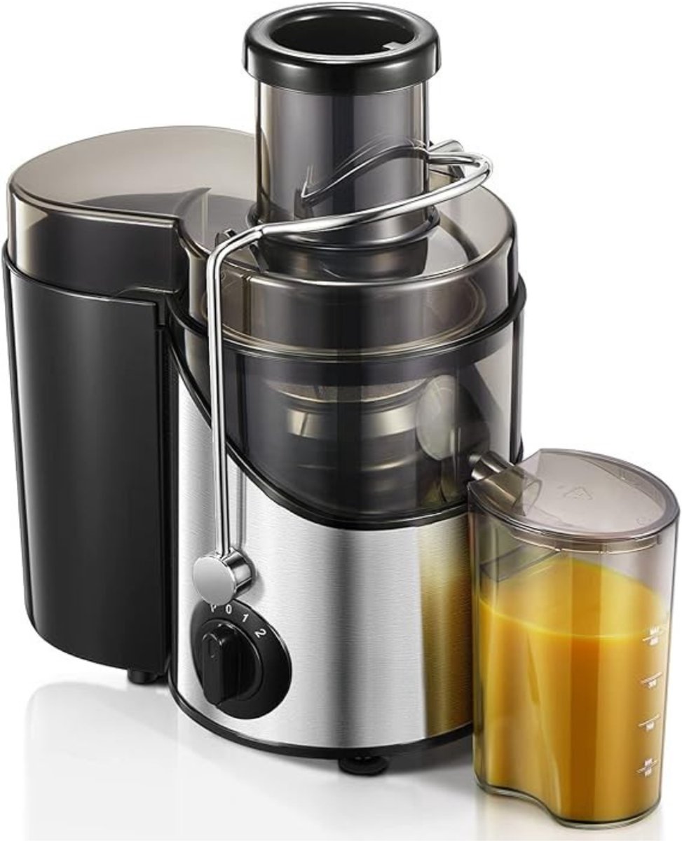 Aurixi® Sapcentrifuges groenten en fruit - Sapcentrifuges - Slowjuicer - Zilver - ‎35cm x 32cm x 20cm