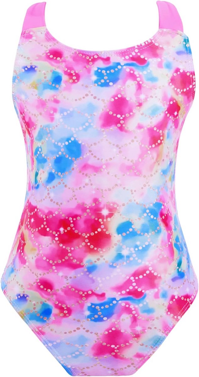 Eendelig Badpak Meisjes Zeemeermin Paardenprint Zwemkleding Zomer Vakantie Strand