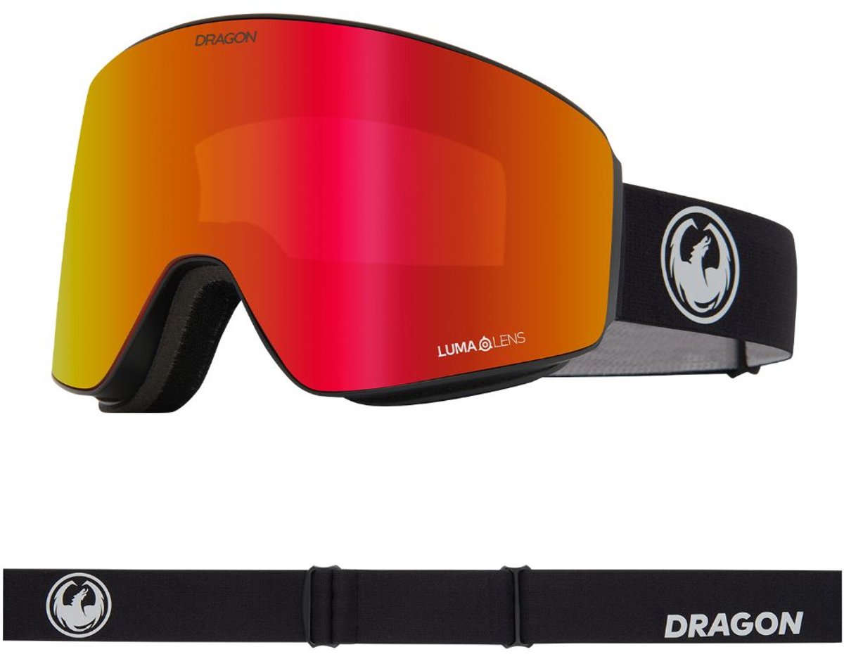 Dragon Alliance PXV Skibril - Nouveau Black/Red Ionized & Light Rose
