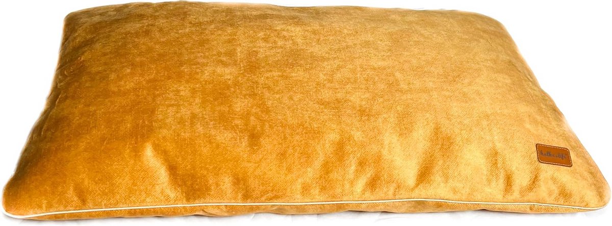Waterdicht Huisdierkussen Rechthoekig voor Hond en Kat - Afneembare Wasbare Hoes (M: 90x60 cm, Geel)