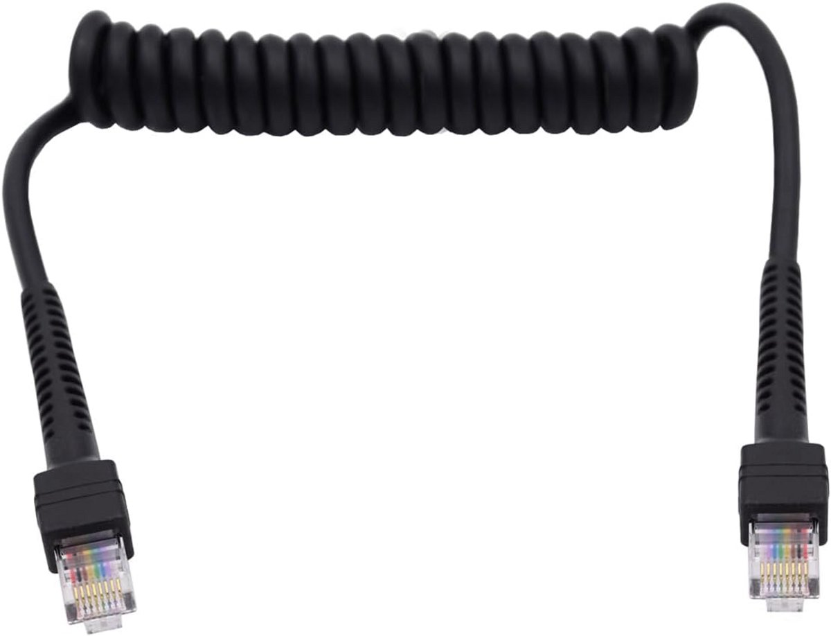 Uitrekbare Cat6 Ethernet Netwerkkabel Spiraalkabel RJ45 Mannelijk naar Mannelijk
