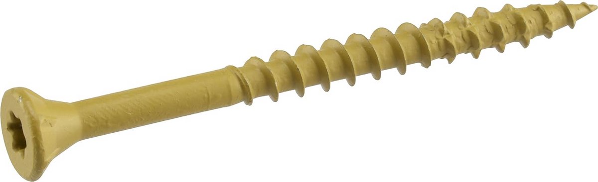 Pack van 40 Tan Schroeven 10 x 2.5 Inch - Stevig Bevestigingsmateriaal