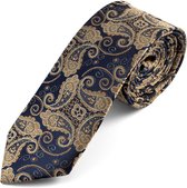 Blauwe Paisley Stropdas