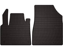 Wielganizator SolidPRO Serie - Rubber Auto Matten - Renault Kangoo E-Tech Electric - 1e Rij - Zwart