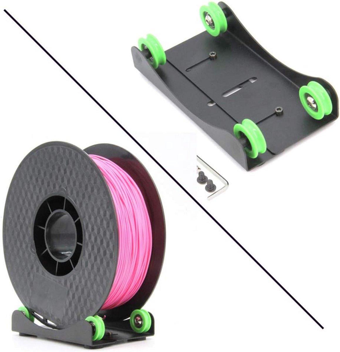 Universele 3D Printer Filament Houder met Verstelbare Ophanging voor PLA ABS TPU