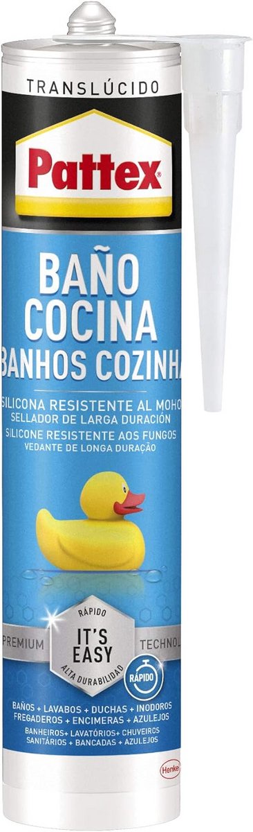 Schimmelbestendige Siliconenkit voor Badkamer en Keuken - Transparant 280 ml