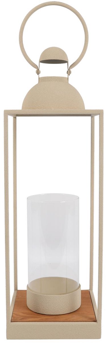 Countryfield lantaarn metaal crème decoratief 71cm modern design.