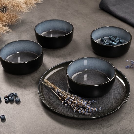 BLOSSOM 18-teiliges Geschirr Set – Florales Porzellan für 6 Personen