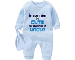 Schattige Romper Set Lange Mouwen voor Pasgeboren Baby Jongen en Meisje - 100% Katoen