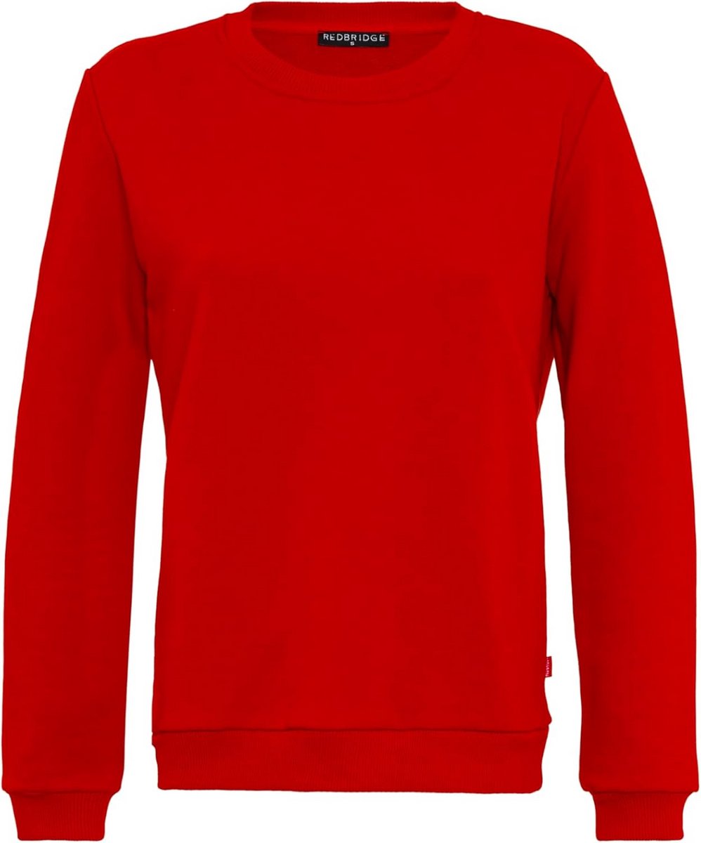 Dames Sweatshirt Basis Ronde Hals Comfortabele Katoenmix