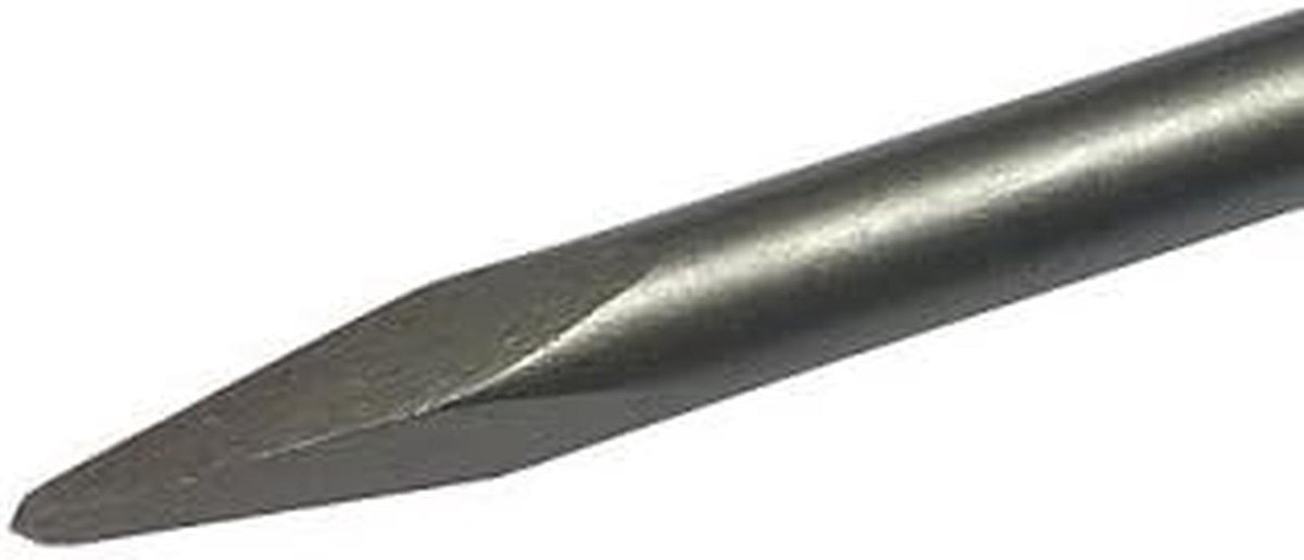 Puntbeitel SDS Max - Afbreekbeitel Metselwerk - Beton Breken - Gehard Staal - 600 mm - Zilver
