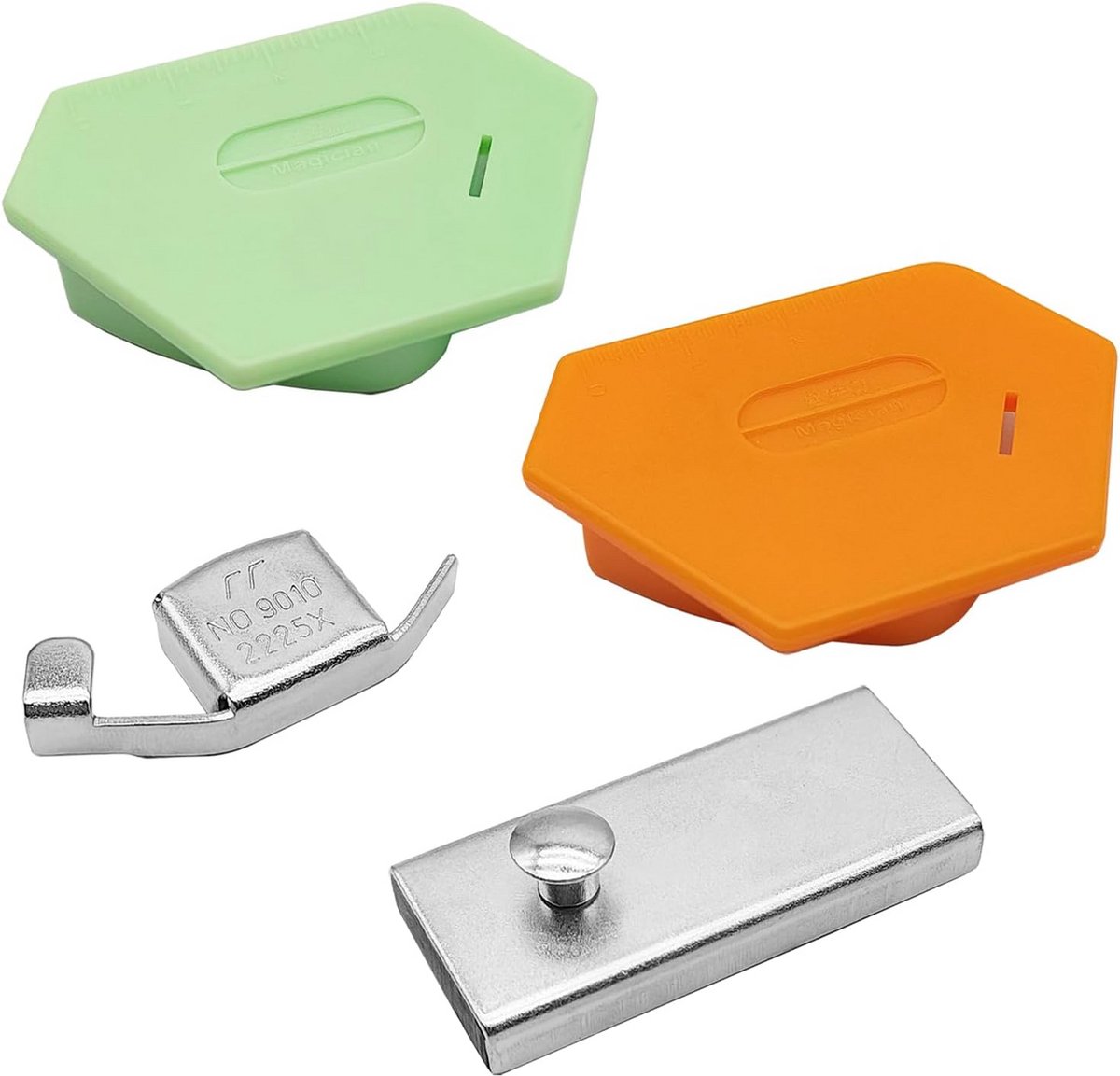 4-Delige Magnetische Naaimachine Voetvoet & Zoomgeleider Set met Meetlatten