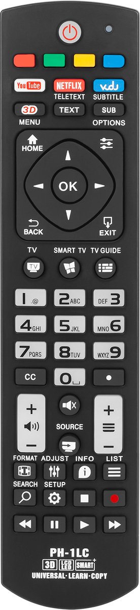 INNE - Serie - Universele Afstandsbediening - Voor Philips TV - LED / LCD