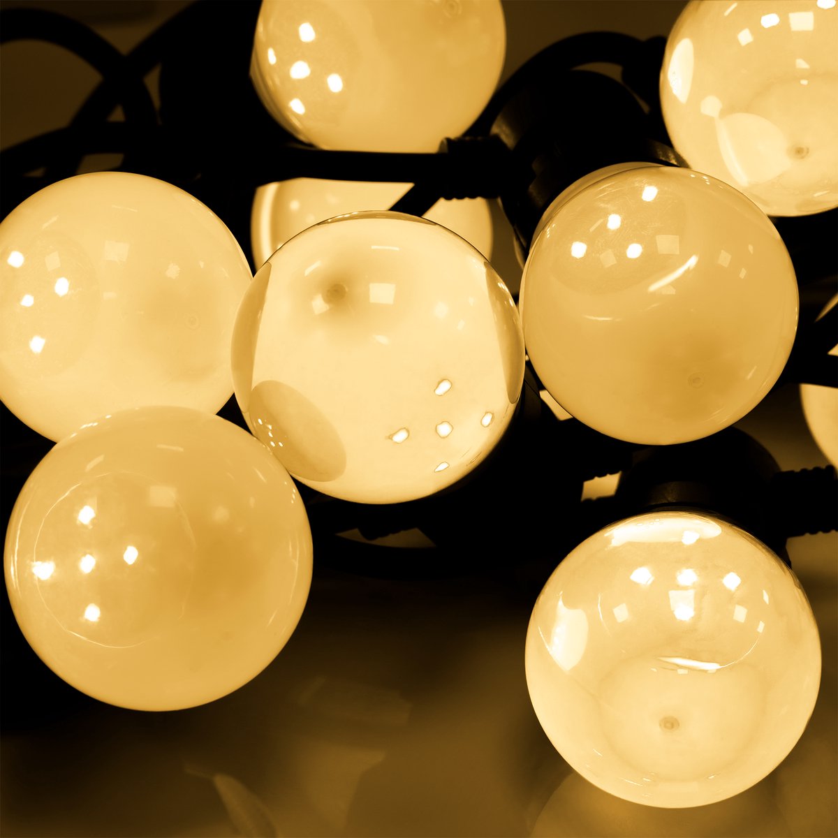 Rebel - Buitenlamp Girlanda - Warm Wit LED - 6m - IP44