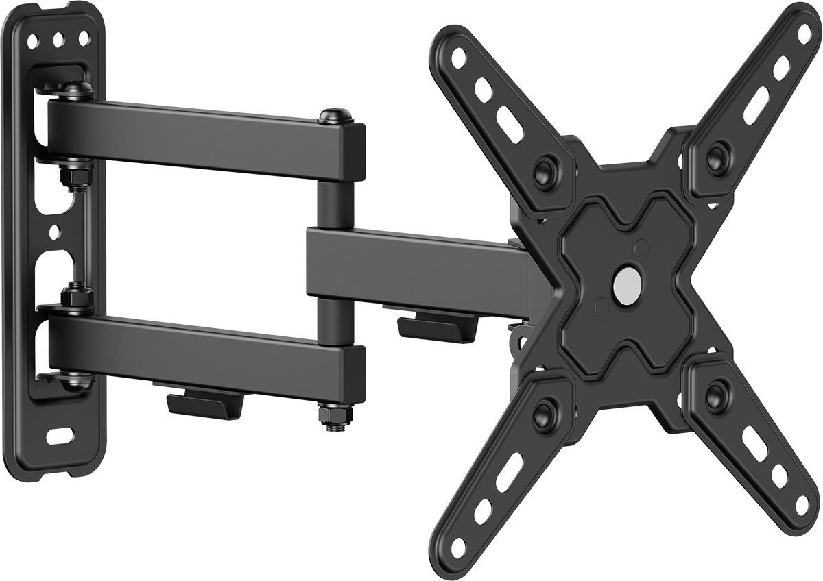 Cabletech - Universele LED TV Wandhouder - 13-43 inch - Verstelbaar - Zwart