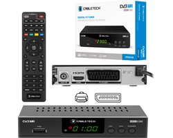 Cabletech DVB-T2 H.265 HEVC tuner ideaal voor ontvangst van het nieuwe DVB-T2 signaal - TV-ontvanger