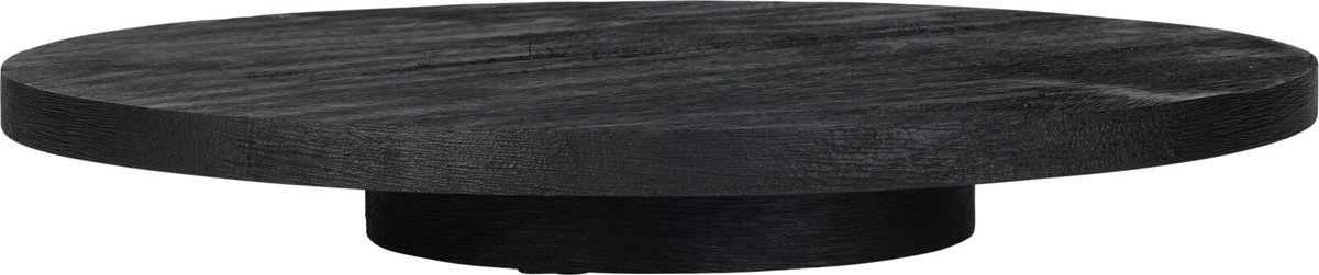 H&SCollection-rond plateau-draaibaar-mango-hout-zwart-Ø37cm