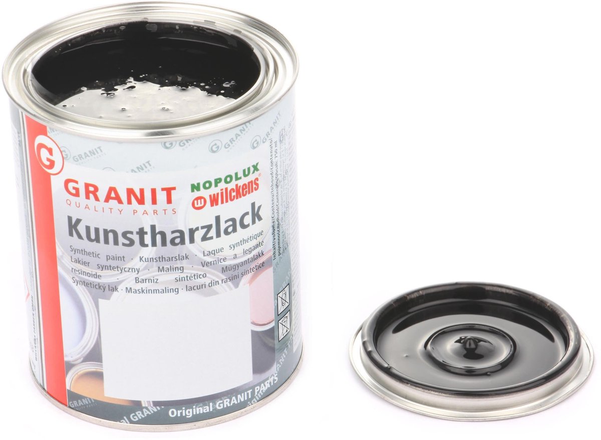 Wilckens Granit - Lakverf - RAL 9017 Waarschuwingszwart - 2,5 liter - Slijtvaste Bescherming