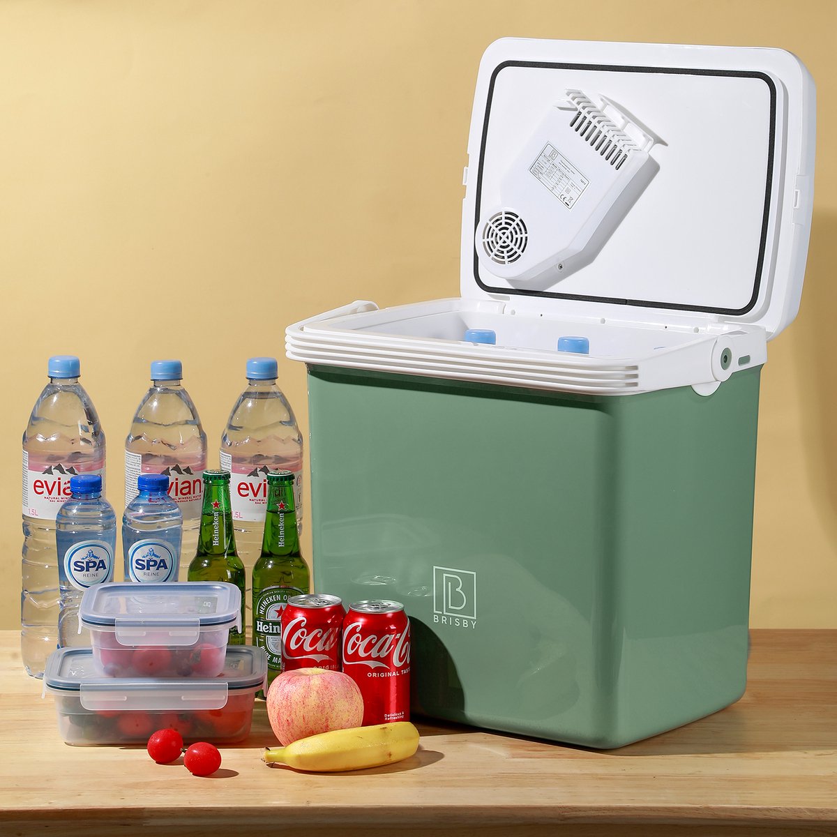 Brisby Koelbox 12L met draagband Zwart - Elektrische Koelbox Brisby Koelbox 12L met draagband Zwart - Elektrische Koelbox