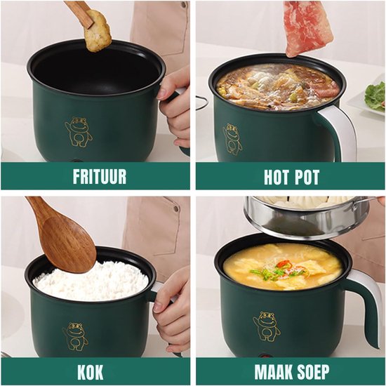 RONN® Hotpot Electrisch - Hotpot - Groen - ‎20cm x 18cm x 14cm; 620 g — afbeelding 4