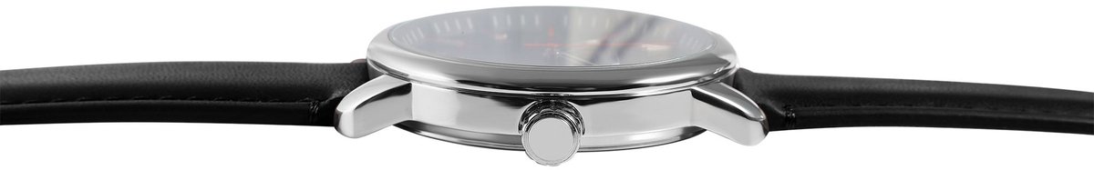 JUST WATCH Herenhorloge van echt leer Gregory echt leren band, 44 mm, heren