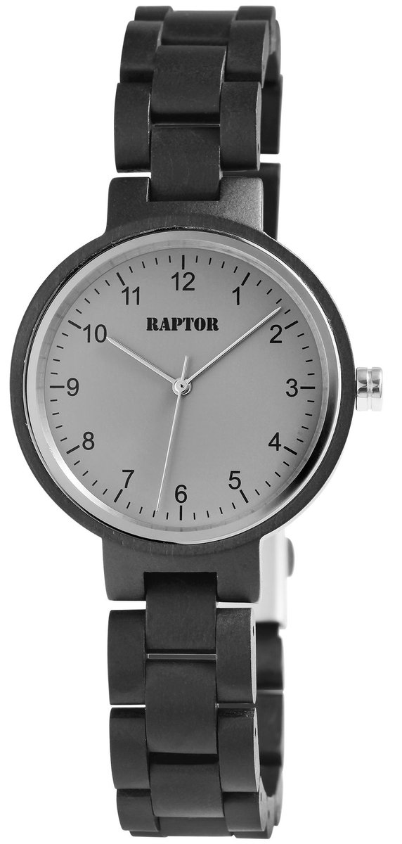 Raptor Dameshorloge van walnotenhout Sherin Raptor dameshorloge "Sherin" met houten band