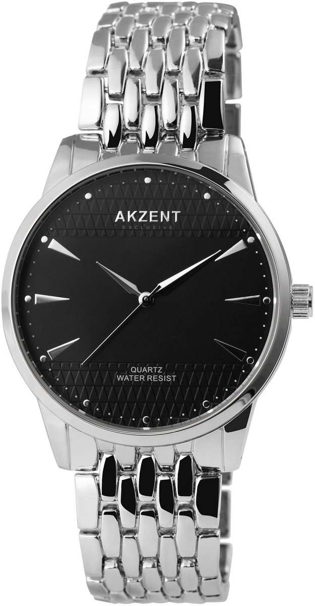 AKZENT Herenhorloge metaal Kais Akzent Exclusief herenhorloge met metalen band