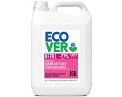 Ecover Wasverzachter - Grootverpakking 5 L - 166 wasbeurten - Plantaardig & Biologisch afbreekbaar - Appelbloesem & Amandel geur