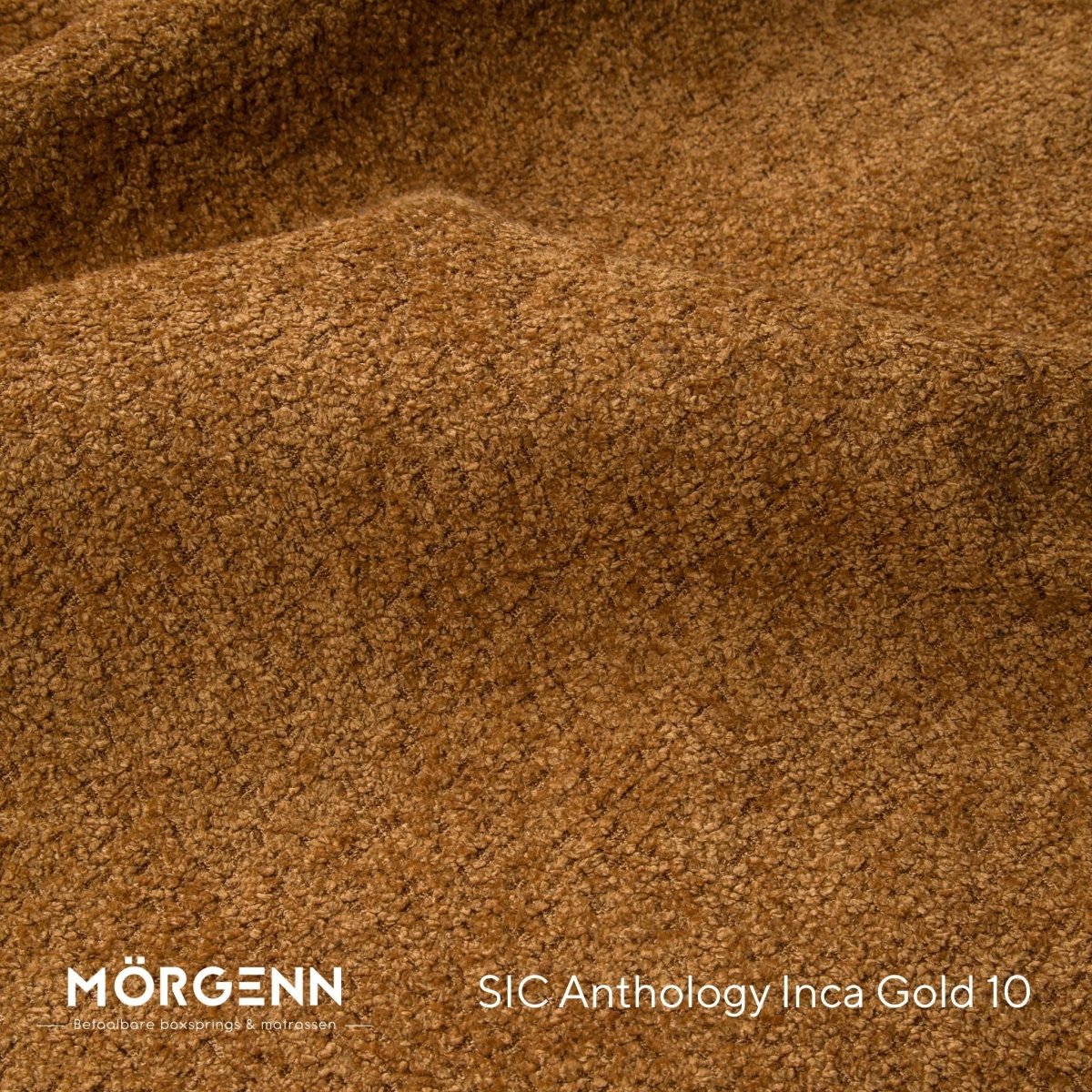 Mörgenn SIC Anthology Stofstaal - Bouclé Stof voor Boxspring en Bed - Inca Gold 10