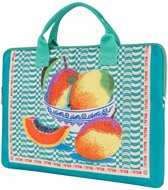 Oilily laptoptas met laptopvak Loulou Laptop Sleeve Deep Green groen