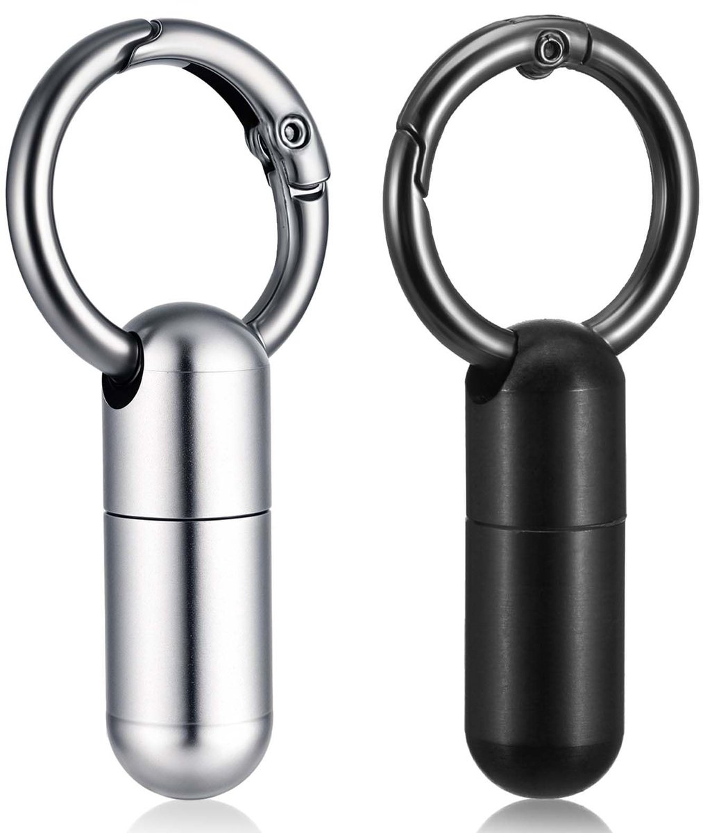 Allecto - Waterdichte Pillendoos met Sleutelhanger - Ideaal voor Reizen en Outdoor Gebruik