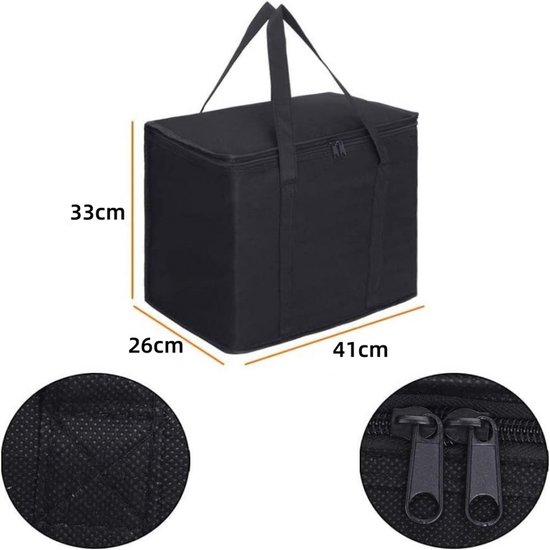 Koeltas 30L – Opvouwbare Koelbox met Isolatie – Grote Koeltas voor Eten & Drinken – Picknicktas – 41 × 33 × 26 cm — afbeelding 2