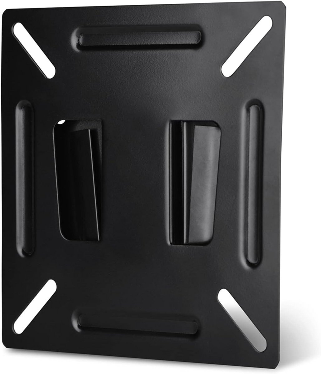 Monitor Muurbeugel - TV Ophanging - Ruimte Besparen - Stevig Metaal - 12-24 Inch - Zwart