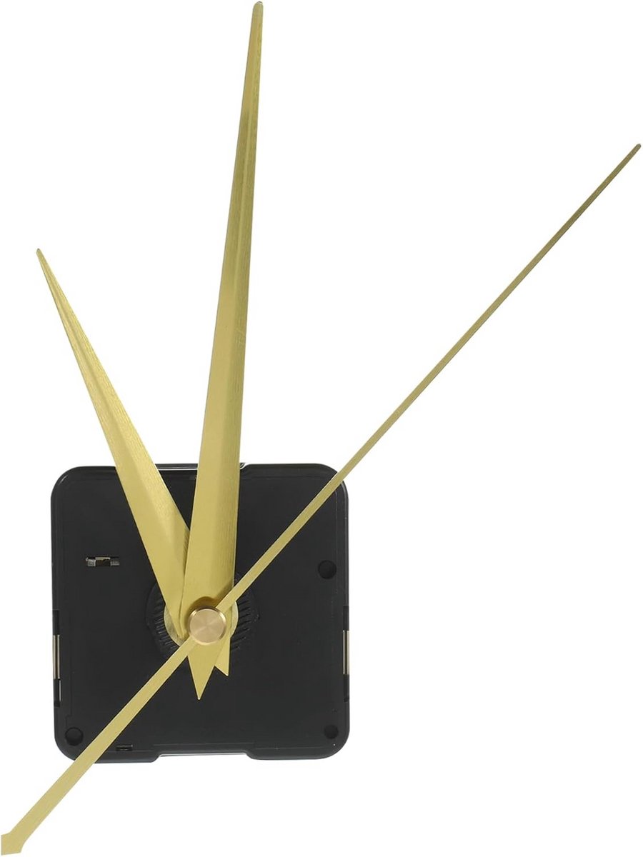 Klok uurwerk set - Reparatieset klok - Klokken maken - Metalen tandwielen - 20mm schacht - Goudkleurig