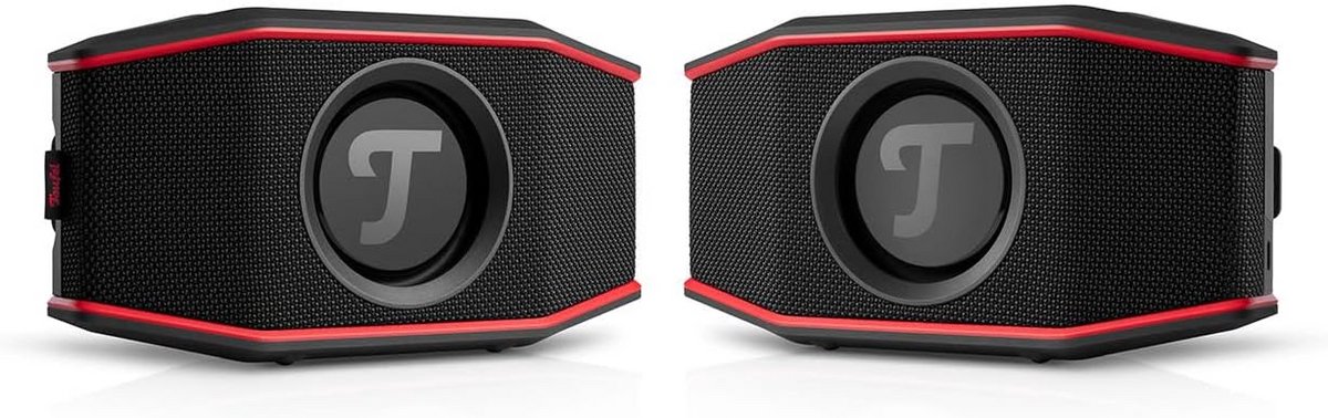 Draagbare Bluetooth Speaker - Outdoor Geluid - Muziek Luisteren - Waterdicht IP67 - 28 Uur Batterij - Zwart Rood