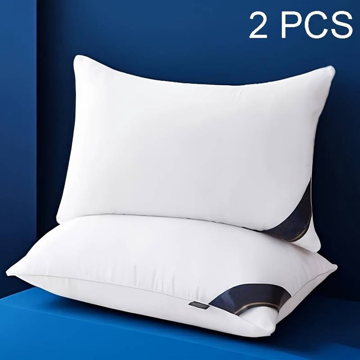 2 stuks High-End Zachte Kussens, Gemakkelijke Volwassen Kussens voor Thuisgebruik, Kussens voor Ontspannende Slaap, Ademend Huishouden, Kussens voor Bed, Geschikt voor Woonkamer, Slaapkamer, voor Huisdecoratie.