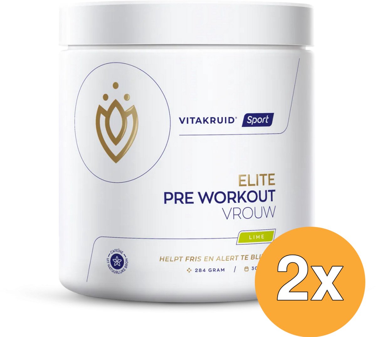 2x Vitakruid Elite Pre Workout Vrouw (284 gr)