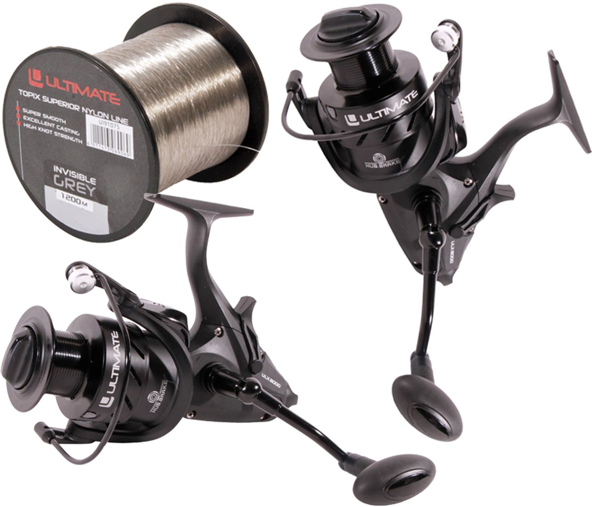 Ultimate ULX Carp 8000 - 2pcs combo with nylon - Karper Set
