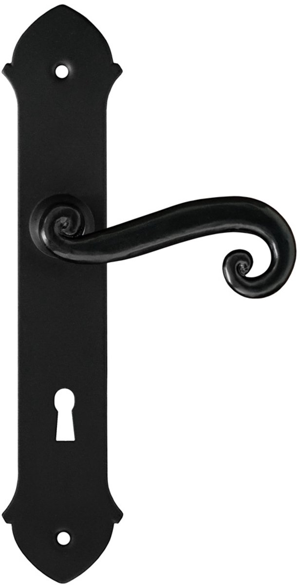 SEART GROUP Malta Serie - Deurklink met Schild - 72mm - Zwart